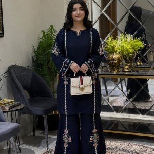 cotton embroydari two pcs set